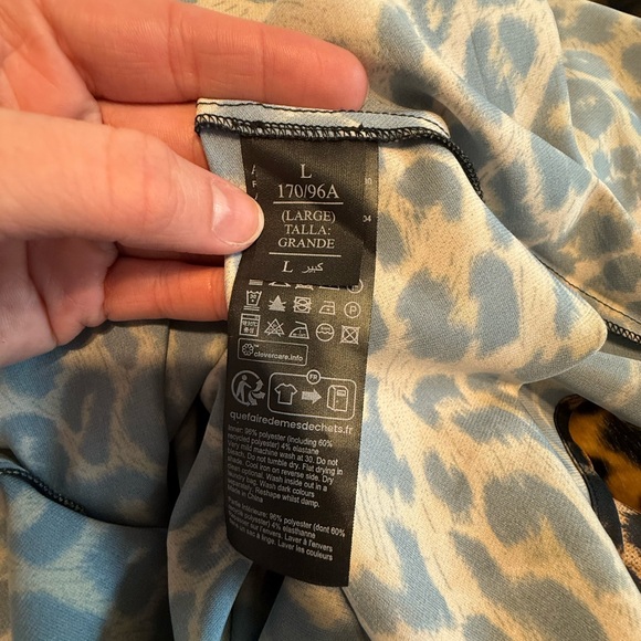 All Saints Hera Leopard Print 2-In-1 Midi Dress - Picture 10 of 14